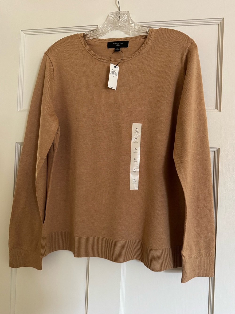 Banana Republic - Forever Crew Sweater/XL/Camel (NWT)